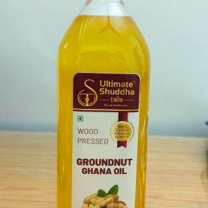 Wood pressed ground nut oil