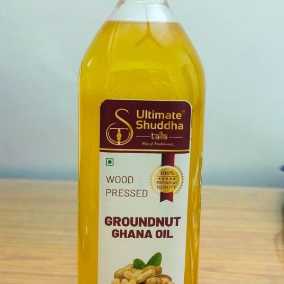 Premium Wood Pressed Groundnut Oil (1L)